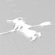 WitchFlying13-1.jpg 14 Flying Witch Silhouettes, Witch Riding Broom, Witch Stencil, Halloween Window Art