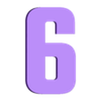 6.stl House number frame with numbers
