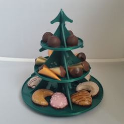 20211002_131519.jpg STL file christmas cake stand Etagere Weihnachten tree・3D printer model to download