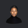 model.png Pharrell Williams-bust/head/face ready for 3d printing