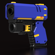 SchrägVorne.png Lil Bulky - Small SciFi Prop Handgun
