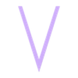 V.STL Alphabet and numbers 3D font "Geo