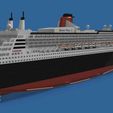 6.jpg Cunard RMS Queen Mary 2 (QM2) ocean liner 3D print-ready model