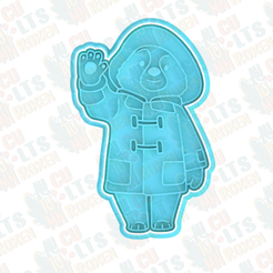 bear.png STL file Bear cookie cutter・3D printable design to download