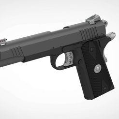 001.jpg Datei 3D Remington 1911 Enhanced Pistole aus dem Spiel Tomb Raider 2013 3D-Druck Modell3・Design für 3D-Drucker zum herunterladen, vetrock