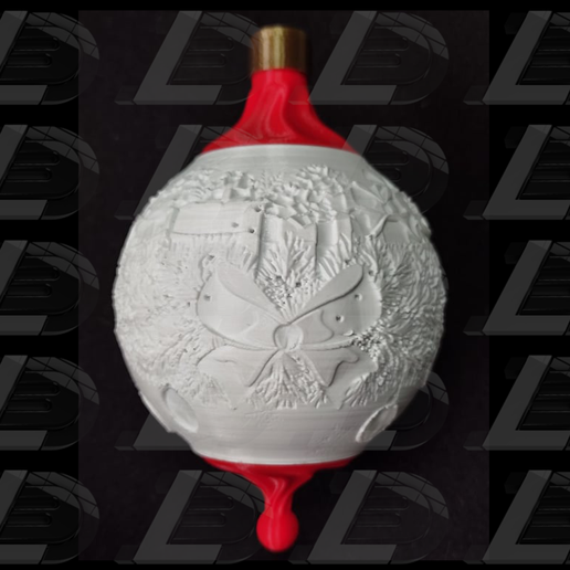 Cults-2.png Descargar archivo STL Bola de Navidad personalizada ItsLitho "Swirl" • Modelo para la impresión en 3D, Ludo3D