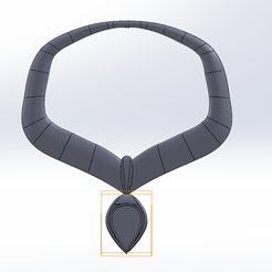 rendu3D.png Archivo STL Collar Pocahontas Disney・Idea de impresión 3D para descargar