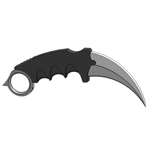 Karambit knife 3D model