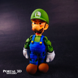 1.png Luigi flexi / PRINT-IN-PLACE WITHOUT SUPPORT /3mf
