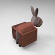 untitled.2.5.png Burro Planter - 3D Printed Donkey-shaped Planter