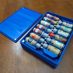 PXL_20240215_164252292.jpg Army Painter and Vallejo Paint Storage Box - CorgiCompact Hobby System