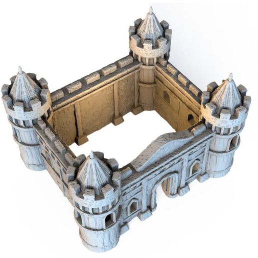 🏰 Medieval Castle - 3 level easy to print・ 3D File for 3D