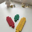 main.png CANDYTRIO – 3 Sizes of Flexi Christmas Candy Keychains | Print-in-Place, No Supports