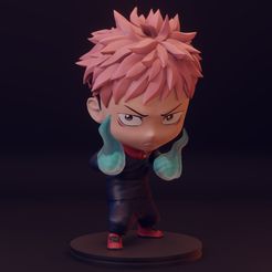 Itadori_Render.jpg STL-Datei ITADORI YUJI - JUJUTSU KAISEN・Modell für 3D-Drucker zum Herunterladen
