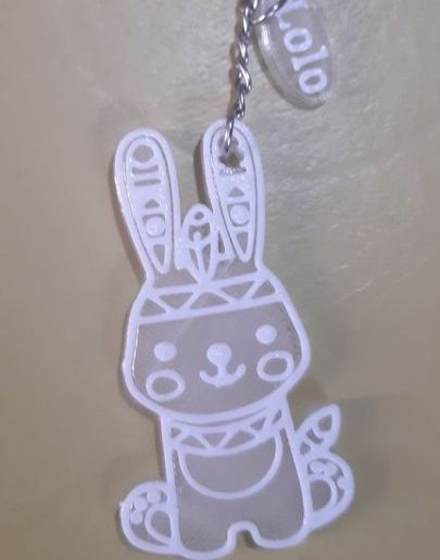 RABBIT KEYRING - 3D model önizlemesi