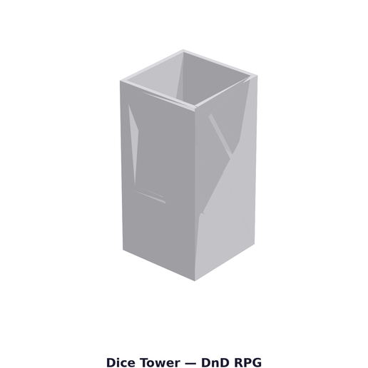 Dice Tower - DnD Tabletop RPG Fair Rolling STL