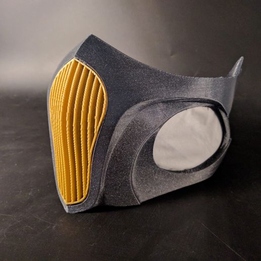 mortal kombat scorpion breathing mask 3D model