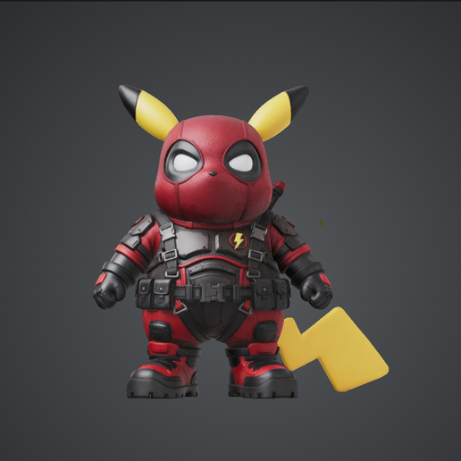 Electric Mercenary Mouse Mashup: Chibi Art Toy Figure