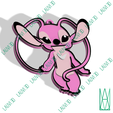 Llavero-Stitch-Rosa-1.png Keychain Stitch Pink (Angel)