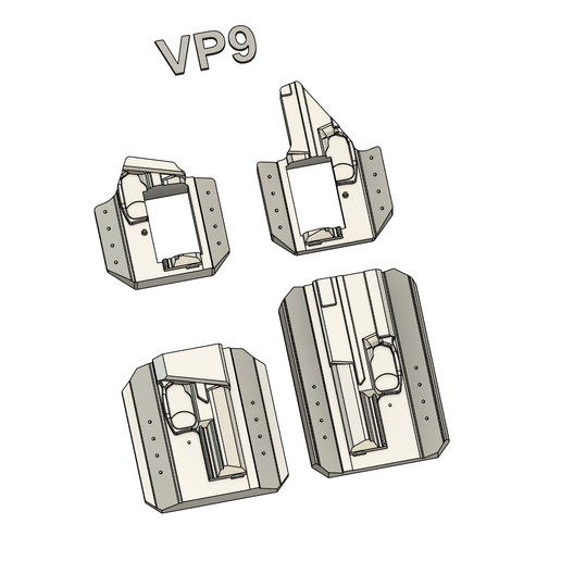 HK VP9 OWB Pancake Holster Mold Cant RH