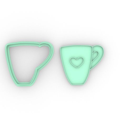 TAZA - CUP - CORTANTE SAN VALENTIN - VALENTINE'S DAY 3D model