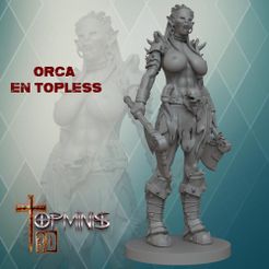 ORCA EN TOPLESS TOPLESS ORCA FOR ROLL TABLETOP GAMES