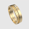 rotating_65.png Intricate Greek Key Band Ring 3D print