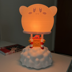 kibylamp-3dprintedlamp-kirbytoy3dprint-3dmodelkirby-tablelamp3dprint-hotairballoon3dprint-hotairball.png KIRBY 3D HOT AIR BALLOON CLOUD TABLE LAMP