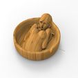 untitled.146.jpg Nude Girl Ashtray, Cigar Tray Cnc Cut 3D Model File For CNC Router Engraver, Plate Carving Machine, Relief, serving tray Artcam, Aspire, VCarve, Cutt3D
