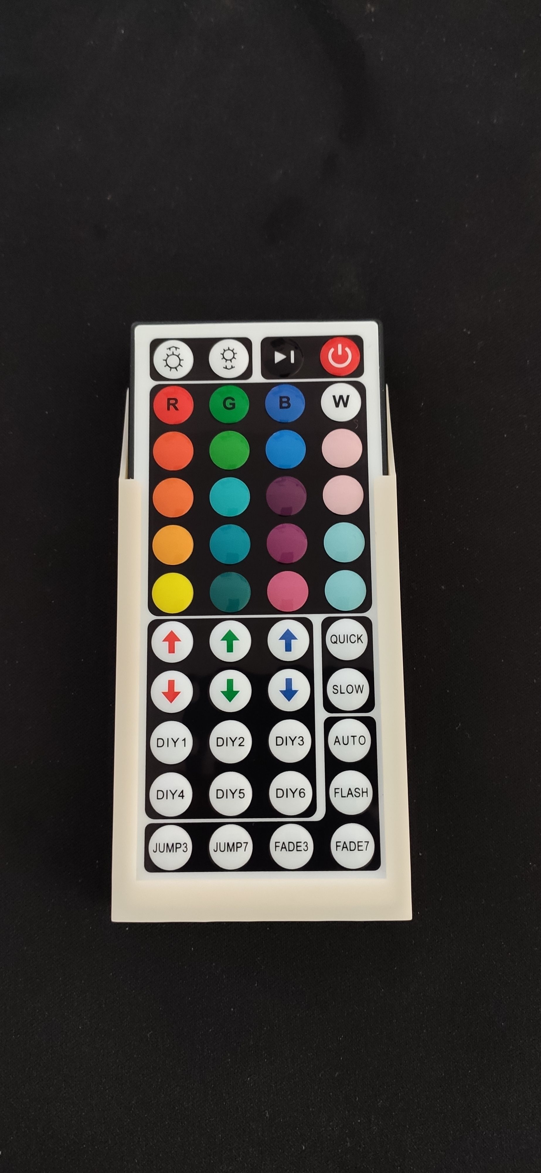 Led Remote Mount Stl Free STL file Remote holder for RGBW led remote・Object to download and ...