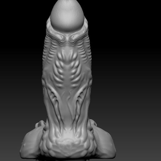 01-A.jpg Omen Wild Dildo 3D Print Model
