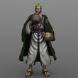 RENDER-ZORO-FRENTE.jpg RORONOA ZORO - ONE PIECE - WANO KUNI 3Dprint model (with 2 different faces) - RORONOA ZORO - ONE PIECE - WANO KUNI 3D printable model (with two different faces)