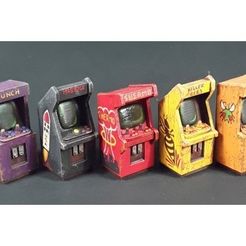 14dba259d5bb6a7520b67ec5cedba99b_preview_featured.jpg Fichier STL gratuit Armoires de jeu d'arcade 28mm échelle 28mm・Modèle pour imprimante 3D à télécharger
