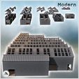 3.jpg Large modern factory with glazed shed roof, multiple accesses, and brick walls (10) - Modern WW2 WW1 World War Diaroma Wargaming RPG Mini Hobby