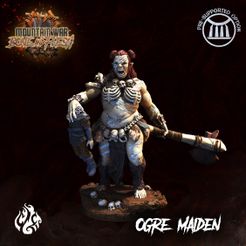 Ogre-Maiden1.jpg Archivo 3D Doncella Ogro・Plan de impresora 3D para descargar
