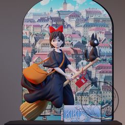 kiki-logo1.jpg OBJ file kiki delivery service・3D printing idea to download