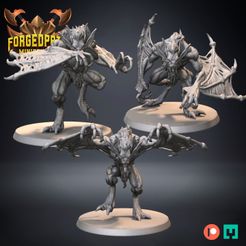 720X720-feral-vampire-22.jpg 3D file Feral Vampire - Undead - Bats・3D printer model to download
