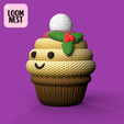 2.png Muffin Knitted - Crochet - Kitchen Decoration - 3D Print Model - No Supports