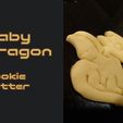 Babydragon_Cookiecutter_Thingiverse_1.jpg Baby Dragon Cookie Cutter
