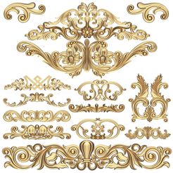 1.Collection-of-Carved-Plaster-Molding-Decorations.jpg Collection de décorations en plâtre sculpté