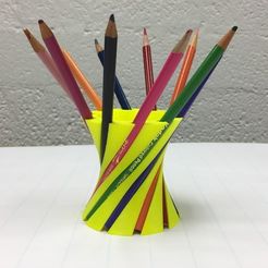 28ce60cfb9c6c210fac92a0625e87d10_display_large.jpg Free STL file Hyperboloid Pencil Holder / Cable Organizer・3D printable model to download, LGBU