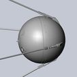 ghffgfghfgh.jpg Sputnik Satellite 3D-Printable Detailed Scale Model