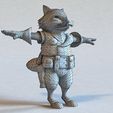 Raccoon_Warrior_4.jpg Raccoon Warrior 3D model