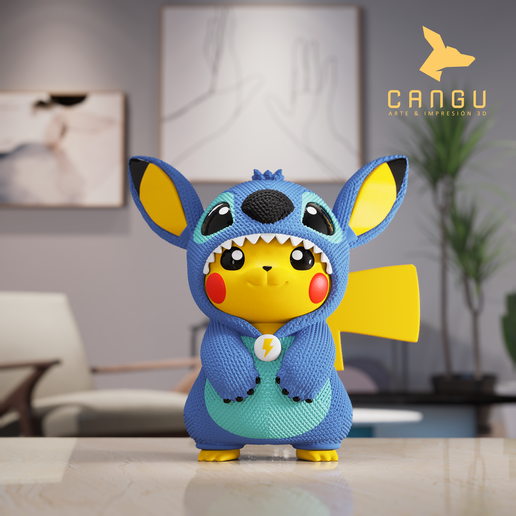 PIKACHU STITCH CROCHET (WITHOUT AMS) -FAN ART MULTIPARTS