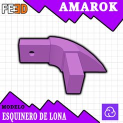 1681744153744.jpg Fichier STL CORNER PIECE PICKUP BED VW AMAROK/ESQUINERO LONA DE CAJA VW AMAROK・Plan imprimable en 3D à télécharger
