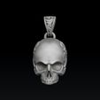 fsdsd56rfds32dsd255er5fd.jpg Ornamentaler Totenkopf-Anhänger 3D-Druck Modell