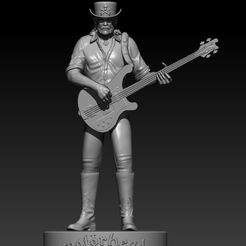 1.jpg STL file Lemmy Kilmister - Motorhead・3D print design to download