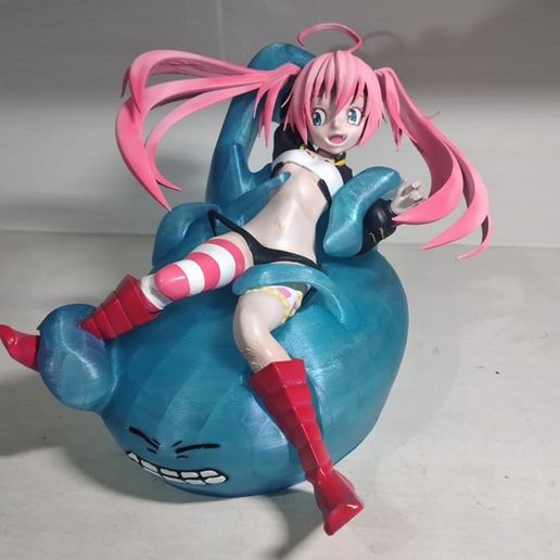 Milim and Rimuru anime figure 3D model