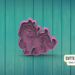 | CUTTERDESIGN Dy, COOKIE CUTTER MAKER STL file Unicorn Unicorn Cookie Cutter M5・3D printable design to download