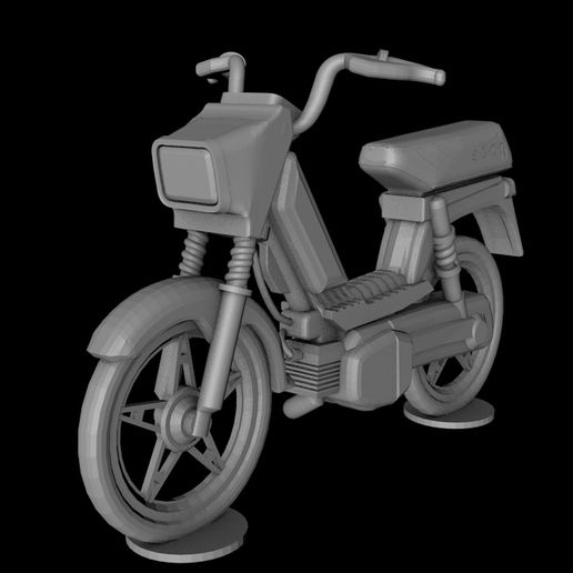 STL file Motorcycle 50 cc Moped (JUKI)・3D printing model to download・Cults